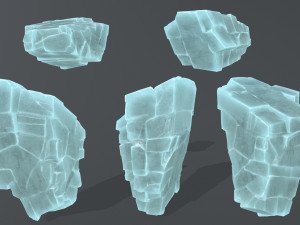 ice rocks Model 3D