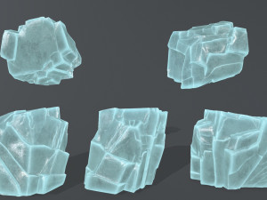 ice rocks Model 3D