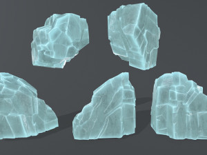 ice rocks Model 3D