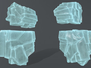 ice rocks Model 3D