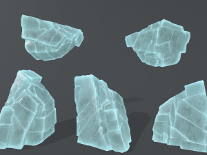 ice rocks Model 3D