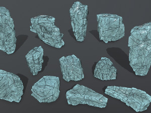 ice rocks Model 3D