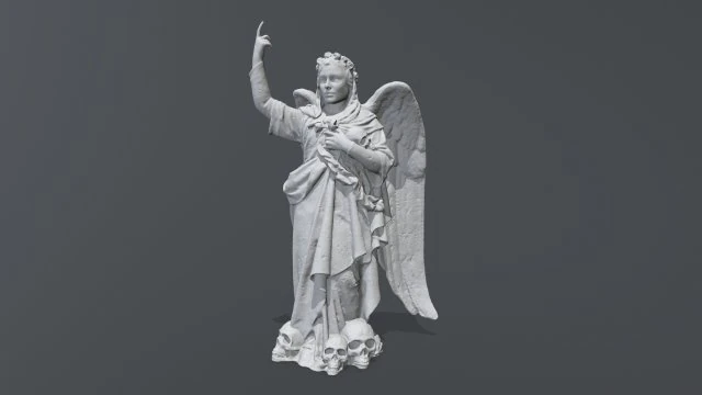 angel statue 3D Print Model .c4d .max .obj .3ds .fbx .stl .blend 