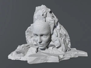 face da montanha Modelo de Impressão 3D