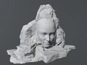 face da montanha Modelo de Impressão 3D