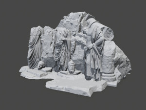 statuemountainstl Model do druku 3D