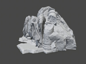 statuemountainstl Model do druku 3D