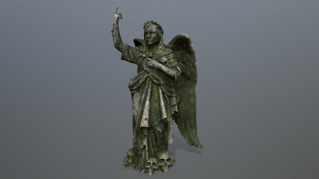 angel statue Modelo 3D .c4d .max .obj .3ds .fbx .stl .blend 