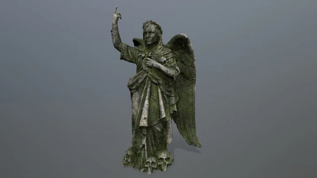 angel statue 3D Model .c4d .max .obj .3ds .fbx .stl .blend 