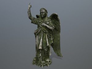 angel statue 3D मॉडल