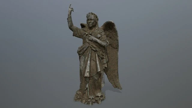 angel statue 3D Model .c4d .max .obj .3ds .fbx .stl .blend