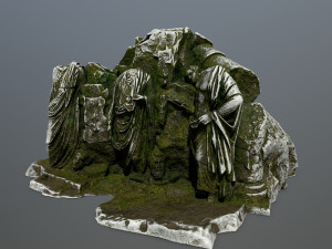 statuemountain Modello 3D