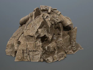 statuamontagna Modello 3D