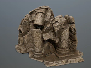 statuamontagna Modello 3D