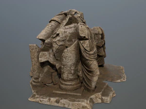 statuamontagna Modello 3D