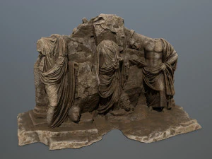 statuamontagna Modello 3D