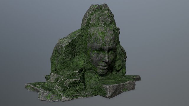 mountainface 3D Model .c4d .max .obj .3ds .fbx .stl .blend 