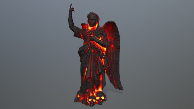lava statue 3D मॉडल .c4d .max .obj .3ds .fbx .stl .blend 