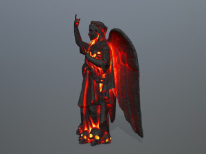 lava statue 3D मॉडल