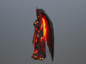 lava statue 3D मॉडल
