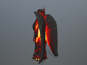 lava statue 3D मॉडल