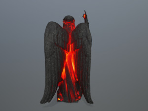 lava statue 3D मॉडल