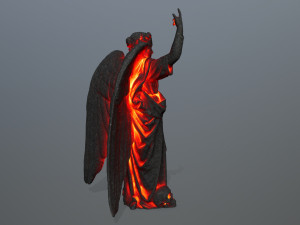 lava statue 3D मॉडल
