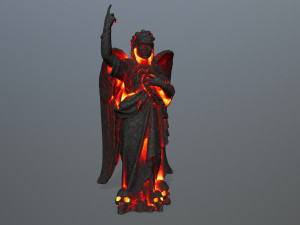 lava statue 3D मॉडल