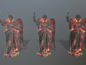 lava statue 3D Model