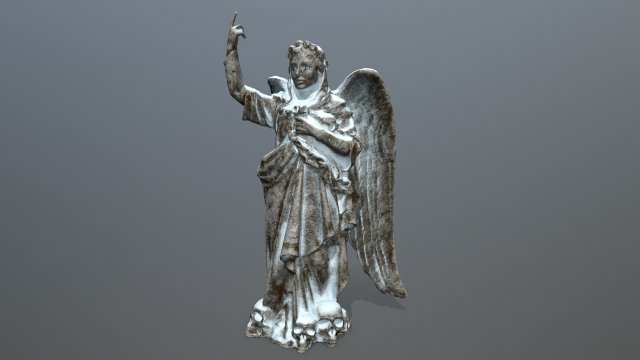 angel statue 3D मॉडल .c4d .max .obj .3ds .fbx .stl .blend 