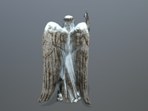 angel statue 3D मॉडल