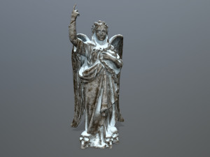 angel statue 3D मॉडल