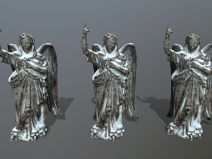 angel statue 3D मॉडल
