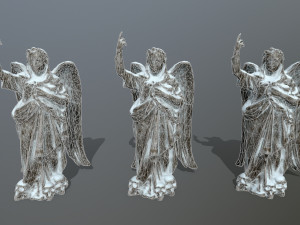 angel statue 3D मॉडल