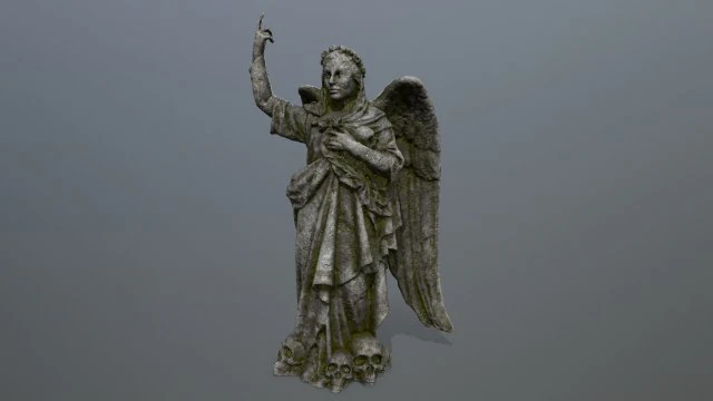 angel statue 3D Model .c4d .max .obj .3ds .fbx .stl .blend