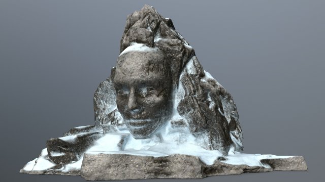mountainface Model 3D .c4d .max .obj .3ds .fbx .stl .blend