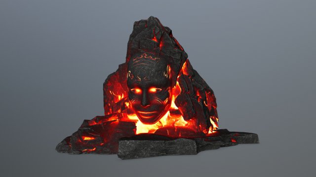mountainface Model 3D .c4d .max .obj .3ds .fbx .stl .blend 