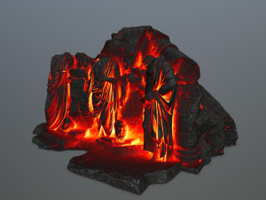 lava statue 3D Model
