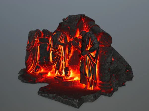 lava statue 3D Model