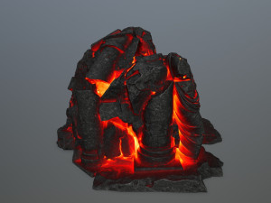 lava statue 3D Model