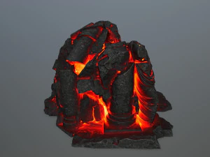 lava statue 3D Model