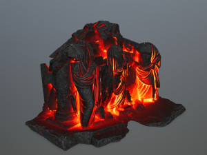 lava statue 3D Model