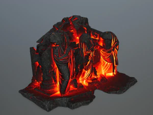 lava statue 3D Model