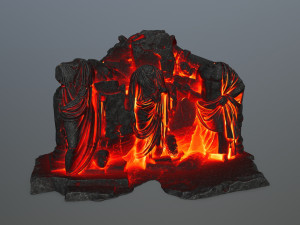 lava statue 3D Model