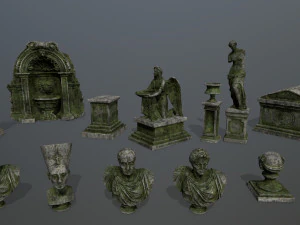ruin set 3D Model