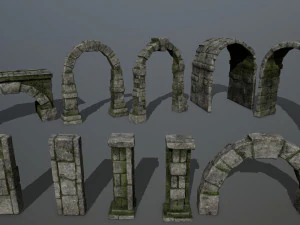 ruin set 3D Model