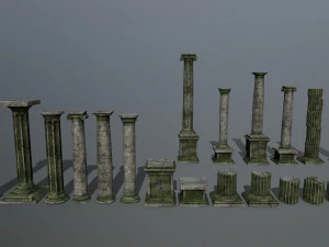 ruin set 3D Model