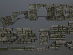 ruin set 3D Model