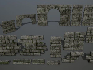 ruin set 3D Model