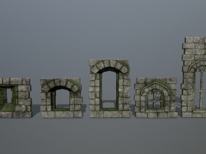 ruin set 3D Model